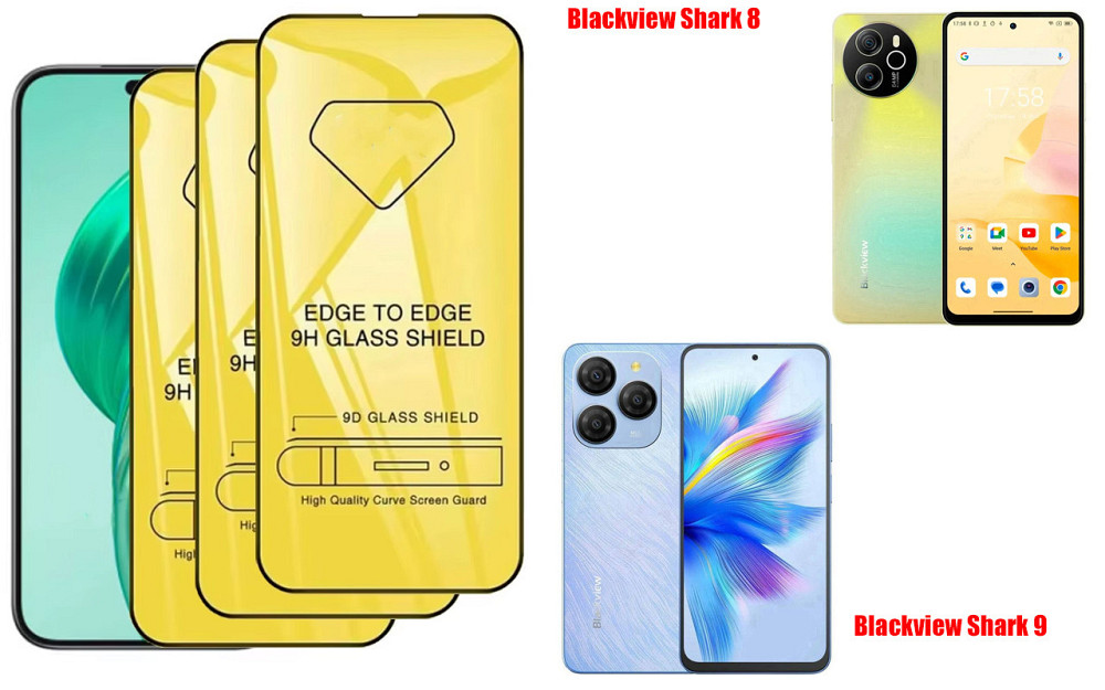 Захисне скло DefenzoGlass для Blackview Shark 8, Shark 9 – подвійна міцність Київ - фото 1