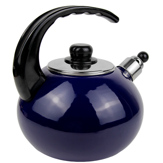 Чайник 2,5л емальований зі свистком синій KAMILLE Житомир - изображение 4