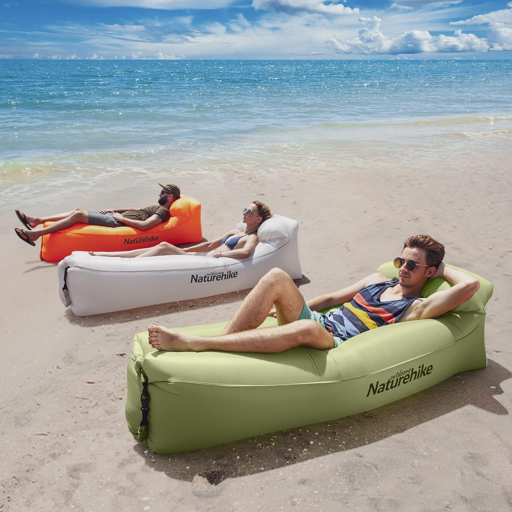 Ламзак с подголовником Naturehike NH20FCD06 (Оливковый) Винница - изображение 6