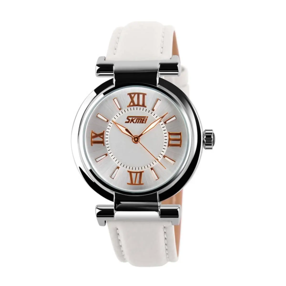 Женские классические часы Skmei 9075 Elegant (Белый) Винница