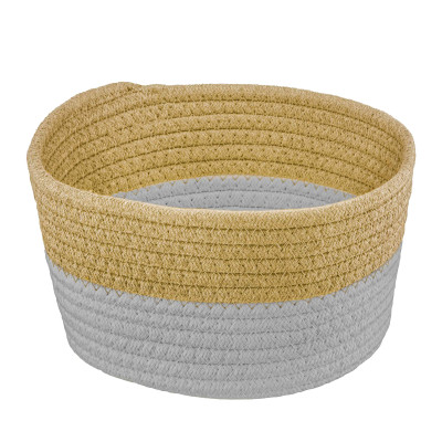 Кошик для зберігання Ardesto Vigor Плетений Бавовняний шпагат Коричневий / сірий 3.5 л (ARHC2504BG) Вінниця - фото 1