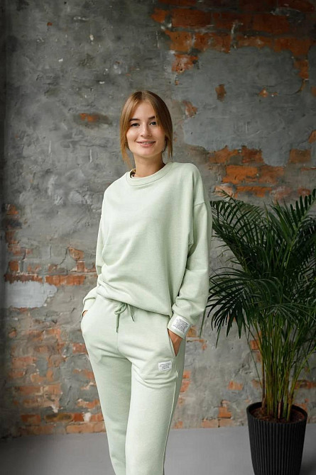 Костюм спортивний жіночий трикотажний Оливковий M/L Харків - фото 1