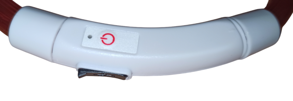 Светящийся ошейник для собак или котов с USB зарядкой имеет три режима свечения М 50 см зелёный Киев - изображение 8