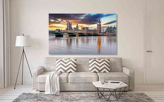 Картина холст в гостиную / спальню    Лондон   MLP_217 90х180см Киев