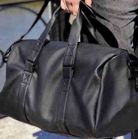 Спортивна сумка з відділенням для взуття чорного кольору 52*30*30 см. Харків