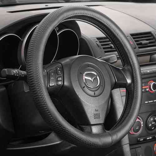 Чохол на кермо VLOD-L948 BK M чорний, шкіра, один шов, без прошивки Харків