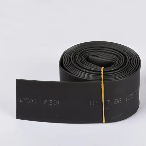 Черная термоусадочная трубка для защиты проводов 125 мм Киев