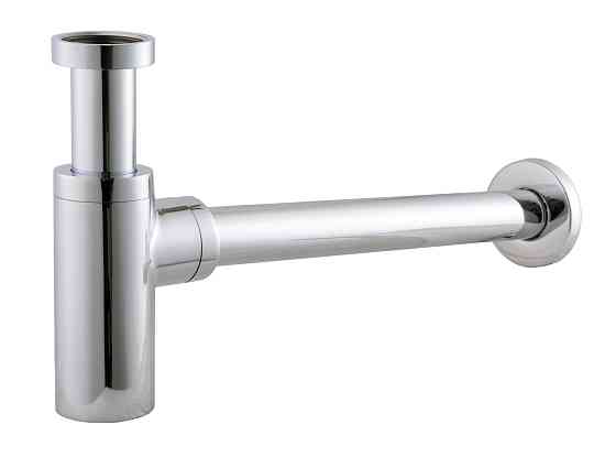 Сифон для раковин циліндричний Globus Lux GSB-32-125-00 1 1/4 ″, хром, латунь Луцьк