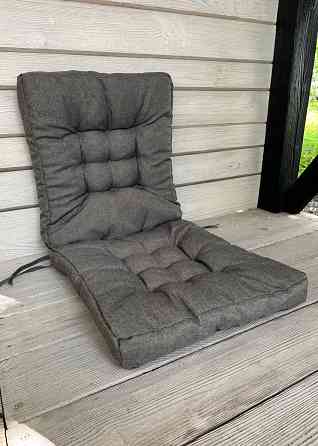 Подушка для стільців (50x120х8 см) подвійна Decorator Sawana колір сірий 84-163 Київ