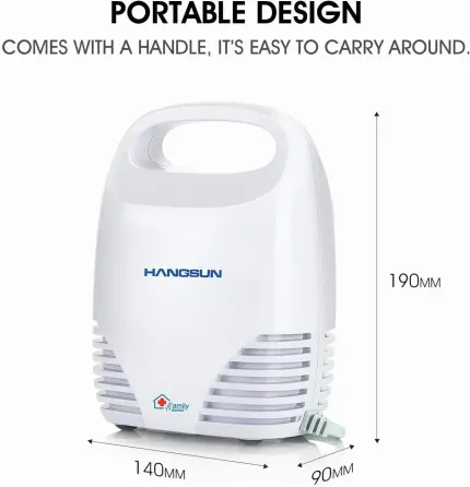 Електричний небулайзер Hangsun CN560 для дорослих і немовлят для інгаляції рідких ліків (білий) Київ