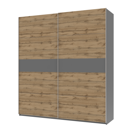 Шафа-купе двохдверна Doros G-Caiser 220х60х240 см Графіт/Тахо (DRS-011003) Львів