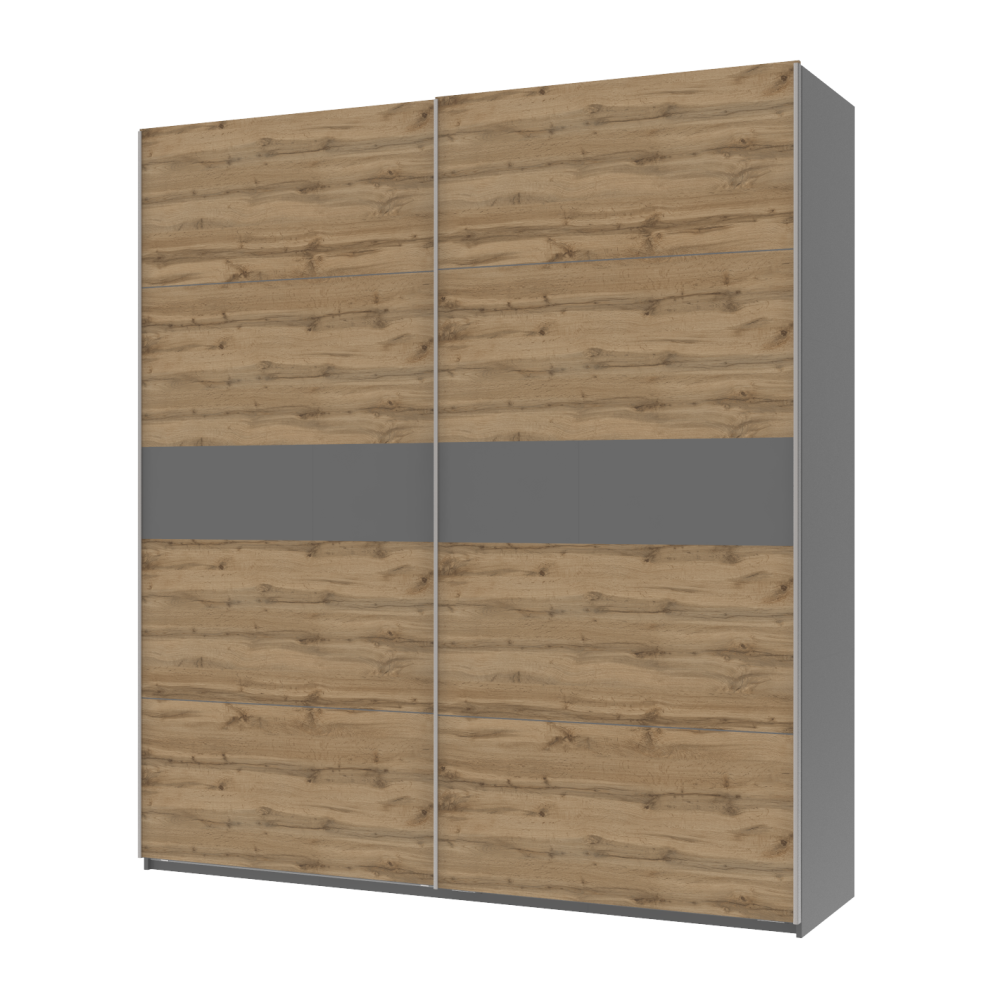 Шафа-купе двохдверна Doros G-Caiser 220х60х240 см Графіт/Тахо (DRS-011003) Львів - фото 1