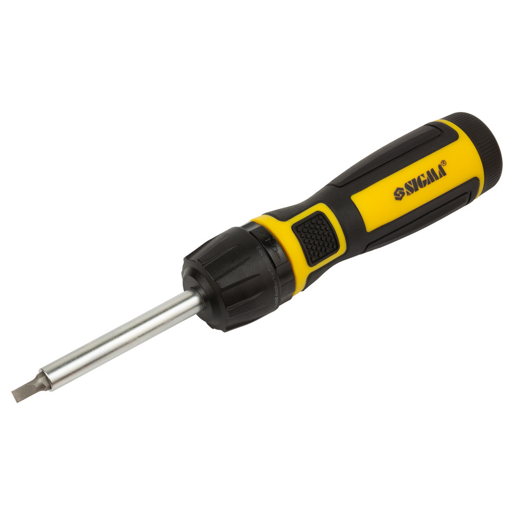 Sigma Отвертка с реверсом высокоскоростная + биты 12шт CrV Mega SIGMA (4009821) Київ - фото 4