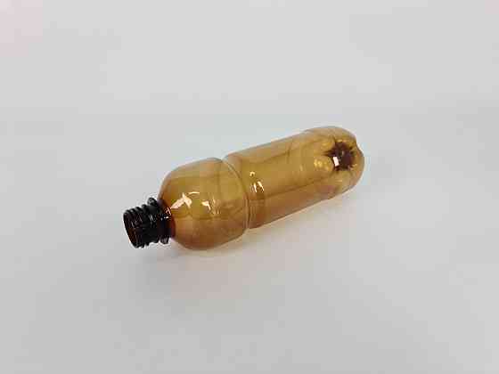 Пляшка ПЕТ пластикова харчова 0,5 л коричнева з кришкою СБ (150 шт.) Харків