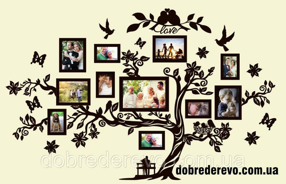 Семейное дерево Love  на 11 фото рамок, Родовое дерево Love Вижница - изображение 6