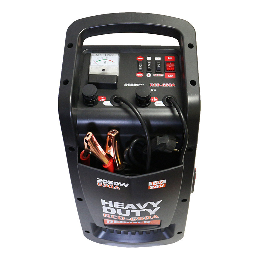 Пуско-зарядний пристрій Rebiner RCD-650A – 12/24 В, 400 А/ч, Гарантія 36 міс Івано-Франківськ - фото 3