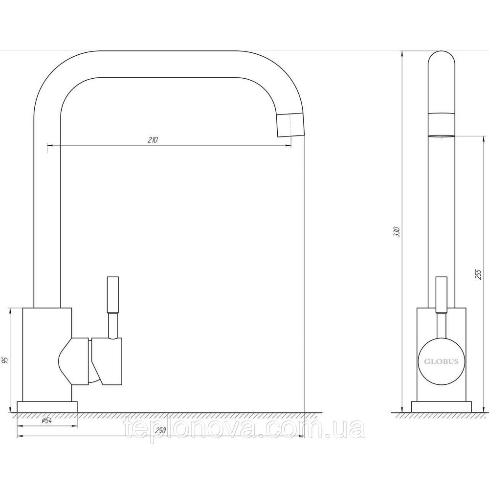 Змішувач для кухні Globus Lux ALPEN SUS-203L Чернівці - фото 3