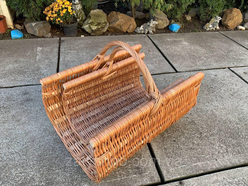 Корзина длинная на цветы | корзина из лозы вместительная |плетеная корзина на дрова Киев - изображение 4