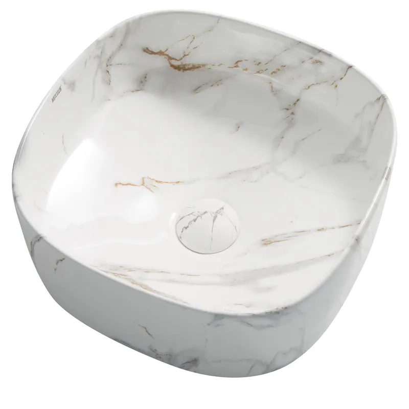 Раковина накладна Mixxus Premium DIVERSE-0104 MARBLE 370х370х135mm   ( MP6537 ) 36907 Харків - фото 1