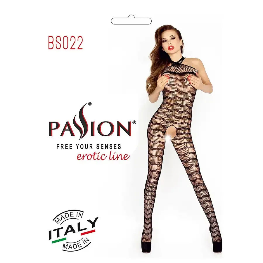 Бодістокінг Passion BS022 black, комбінезон Львов - изображение 6