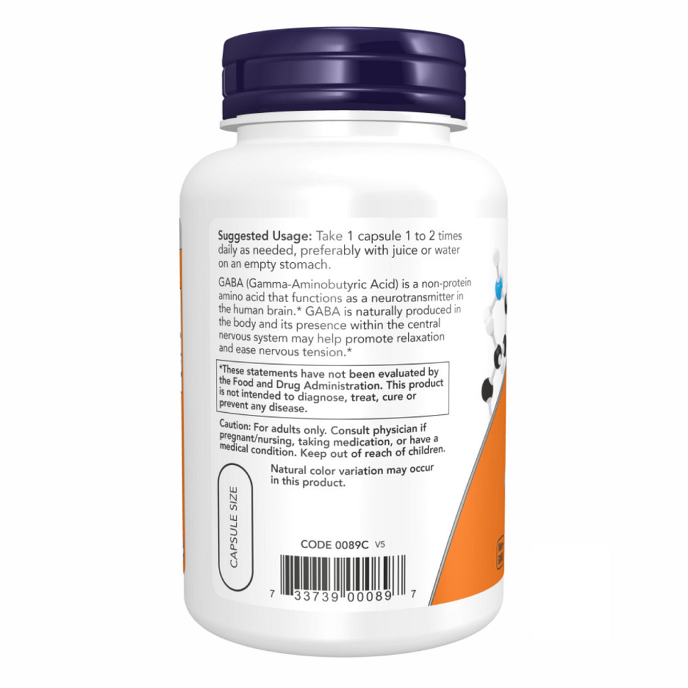 Габа Now GABA 750 mg 200 капс Киев - изображение 3