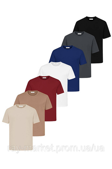 Набор базовых футболок Ray Premium Fit мужские 7 шт, цвет комбинированный (U0102-7PACK1) Киев - изображение 1