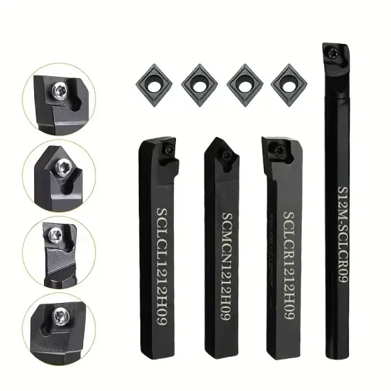 Набор токарных державок с пластинами и ключами, 7 шт Киев