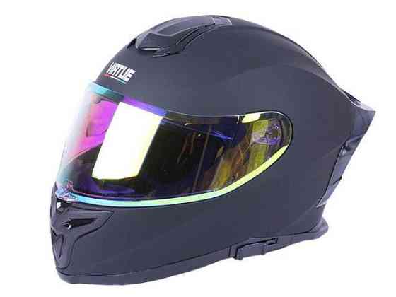 Шлем мотоциклетный интеграл MD-820-1  (черный матовый,  стекло желтый хамелеон, size S) Мукачево