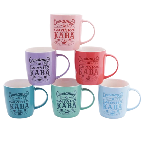 Чашка Спочатку смачна кава 380мл порцеляна 249-338 БОНА ДИ Житомир - фото 2