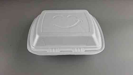 Ланчбокс зі спіненого полістиролу з кришкою (390*242*74) білий МВ-1 (150 шт.) Харків