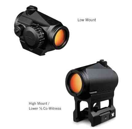 Приціл коліматорний Vortex Crossfire Red Dot Weaver з точкою 2 МОА (CF-RD2) Київ