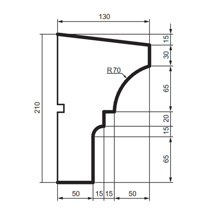 Подоконник фасадный Prestige Decor DC 118 Днепр - изображение 2