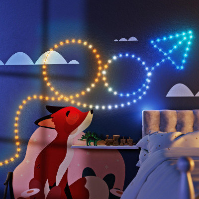 Гірлянда Twinkly Smart LED Strings USB 200 Star-shaped RGB LEDs, Green Wire, USB-C 12м (TWKS200RGB-G) Вінниця - фото 7