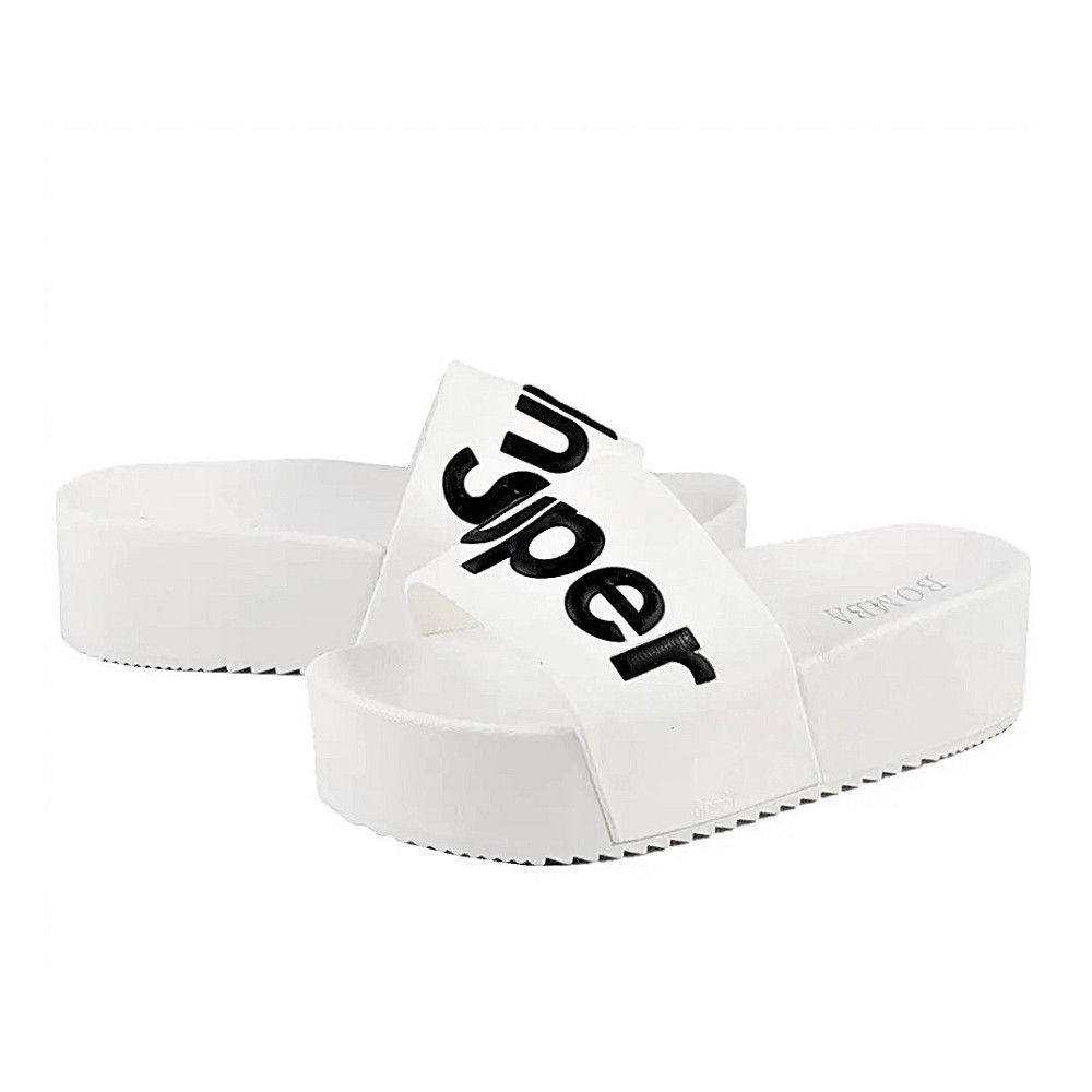 Шльопанці Тапочки Білі Сланці на Танкетці Жіночі (розміри: 36,37,38,39,40,41) — 11-2 Дніпро - фото 1