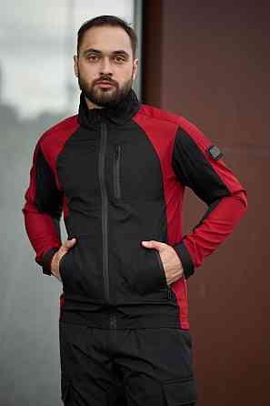 Чоловічий костюм Intruder Softshell куртка спортивна і штани карго весна осінь хакі+чорний Одеса