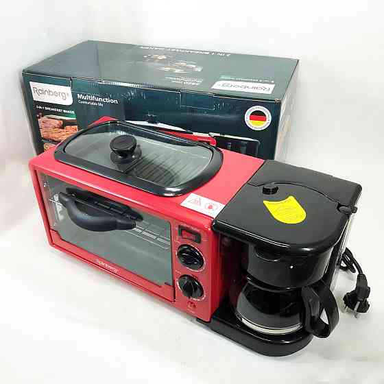 Духовка електрична настільна з грилем Rainberg RB-2286R 3800 Вт, Мініпечі з антипригарним покриттям GI-52 Львів