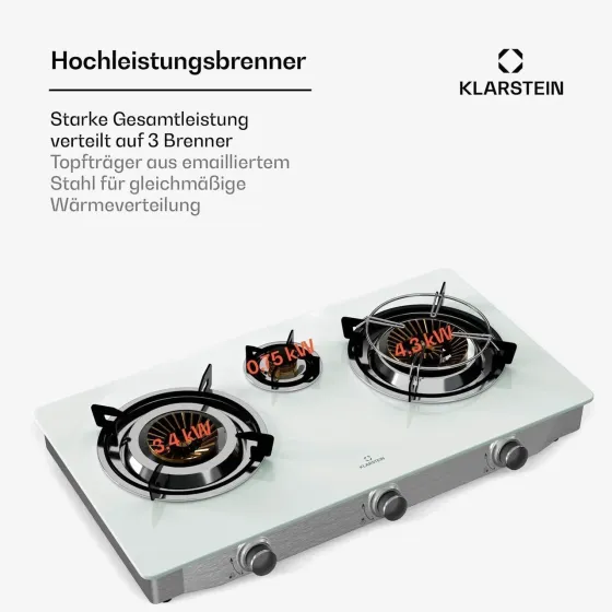 Газова плита Klarstein Barzona 3 з Німеччини Дніпро