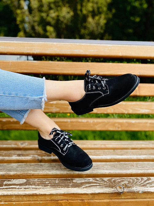 Туфлі жіночі TEE Tspace -2 чорні (весна-осінь, еко-замша) (3801) 38р.39р.40р. 40 Коломия - фото 1