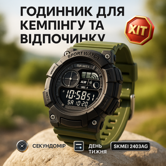 Годинник спортивний спорт, Електронний спортивний годинник армійський оригінал PQ-90 Львів