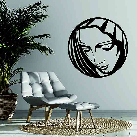 Декоративне настінне Панно «Сонеслава Матір», Декор на стіну 70*70 см, Чорний Київ