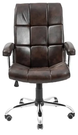 Офисное Кресло Руководителя Richman Arizona Titan Dark Brown Хром М2 AnyFix Коричневый Днепр