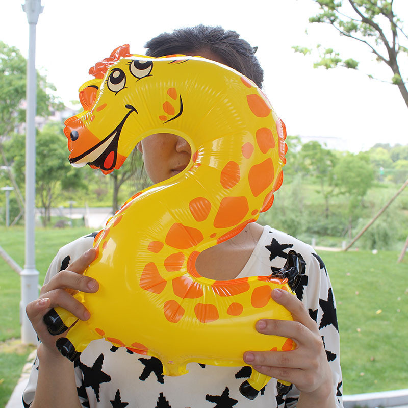 Шарик цифра 2 Жираф 16 дюймов разноцветный Киев - изображение 3