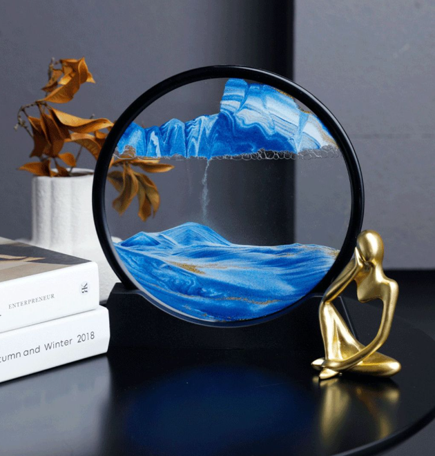 Песочная картина БОЛЬШАЯ 27 см, Рамка с кварцевым песком, декор интерьера, рамка для релакса, КРАСНАЯ Кременчуг - изображение 9