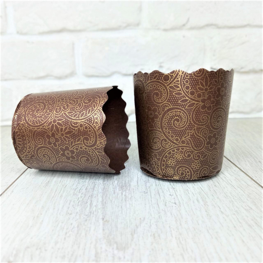 Паперова форма для пасок 100–150 г, d70×h85 мм, Італійські, упаковка 50 шт, для випічки великодніх пасок Харків - фото 6