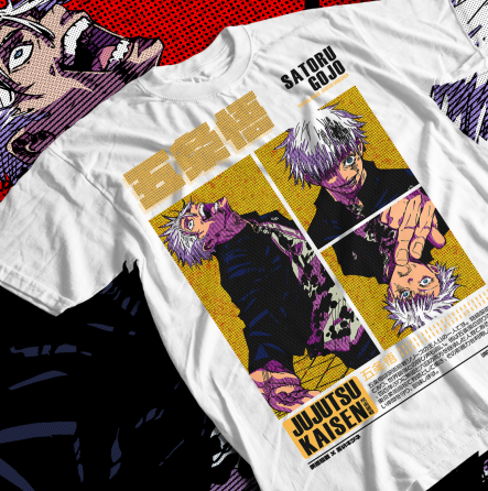 Футболка аниме Магическая битва оверсайз (S/M/L) Черний AnimeJ0077 Днепр