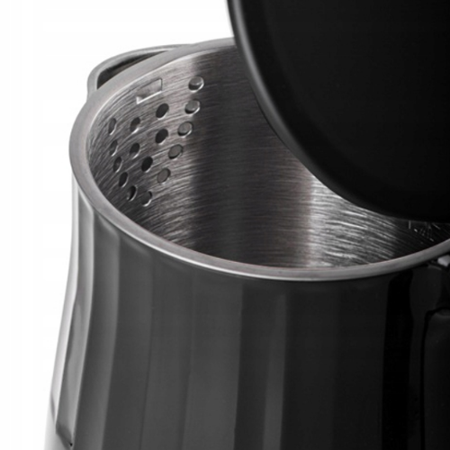 Електрочайник 1,7л нерж.сталь/пластик чорний 1713 KAMILLE Житомир - изображение 3