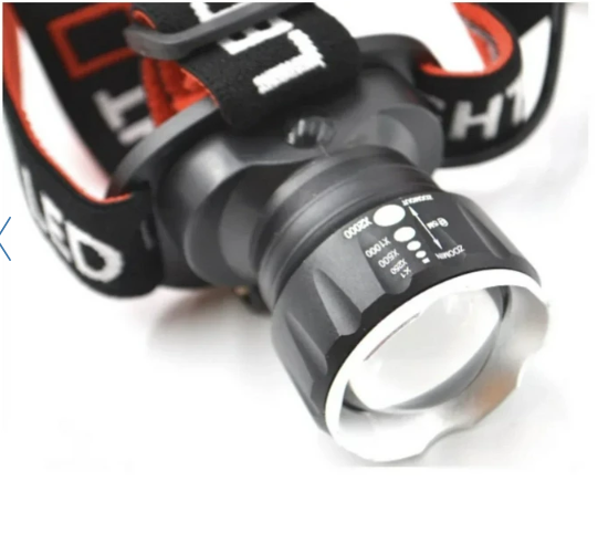 Світлодіодний Ліхтарик налобний BL-T07B-P90 до 500м дальність, 2 акумулятори, ZOOM Одеса - фото 5