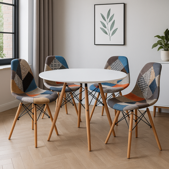 Стілець Тауер Вуд Р м'який тканина печворк Дніпро