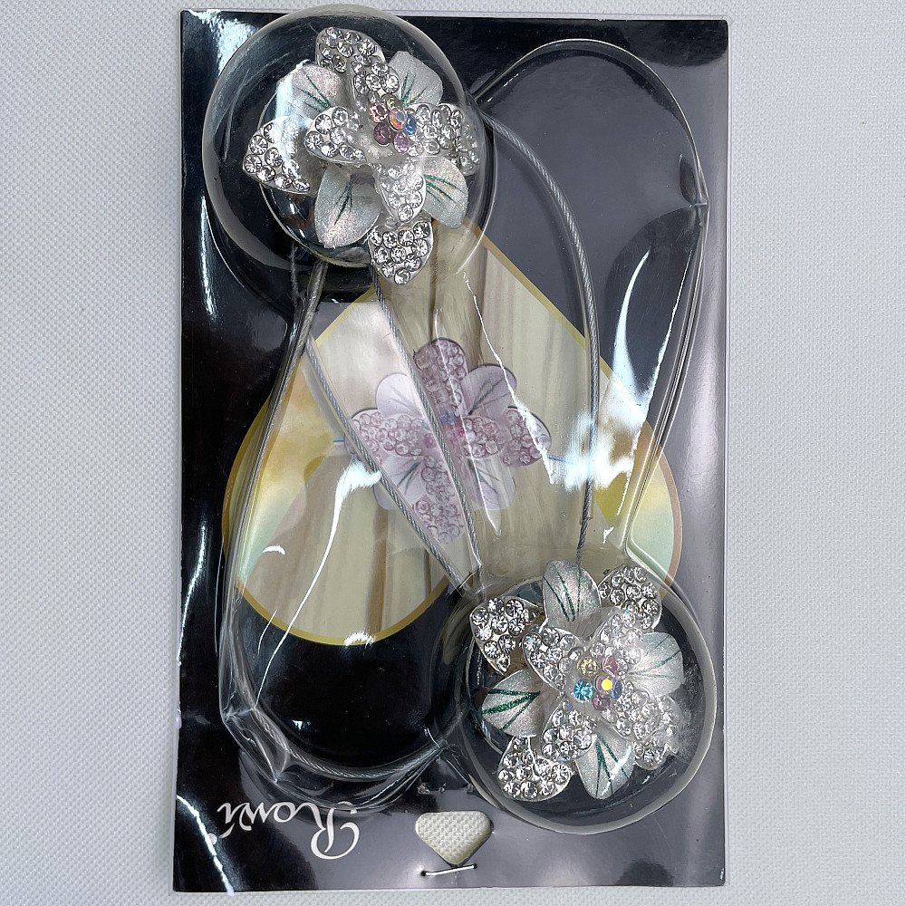 Магніти для штор та гардин "Flowers" набір 2 шт Різнокольоровий (81-229) Київ - фото 8