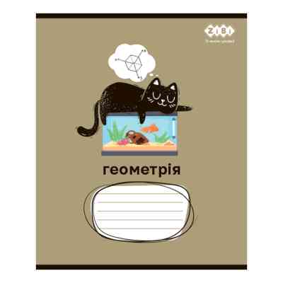 Тетрадь ZiBi набор ученических CRAZY CAT 48 листов ячейка 10 штук, 8 предметов (ZB.1703-99) Винница